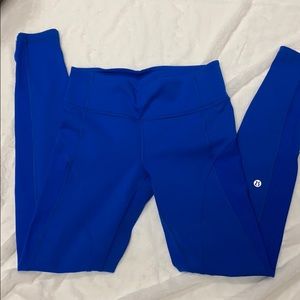 Lululemon Blue Wunder Under Type Pant Size 4